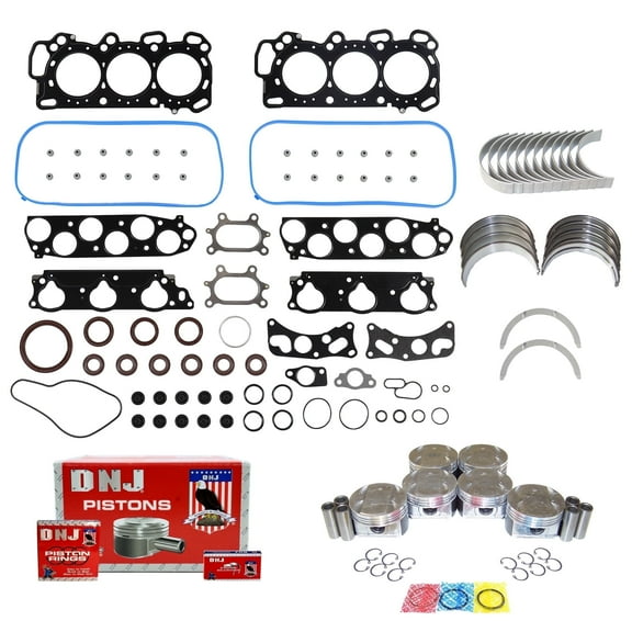 DNJ EK285 Engine Rebuild Kit Fits Cars & Trucks 2003-2007 Honda Accord 3.0L SOHC V6 24V 2977cc 2997cc J30A4 J30A5