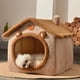 thumbnail image 2 of Foldable Dog House Kennel Bed Mat For Small Medium Dogs Cats Winter Warm Cat Bed Nest Pet Products Basket Pets Puppy Cave Sofa ShopWise Round, 2 of 20