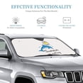 thumbnail image 3 of Kdxio Summer is Calling Print Windshield Sun Shade, Foldable Sun Blocker for Car,Truck,SUV Automotive Interior Sun Protection,Reflective Shade for Front Windshield(Small), 3 of 7