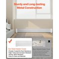 thumbnail image 4 of Premium Series 6 ft Standard Electric Baseboard Heater Cover, Heavy-Duty Steel Front Panel, Easy Installation for Home Bedroom Improvement, Replacement White Cover, 4 of 11