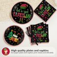 thumbnail image 4 of Juego de vajilla desechable Grencian, 96 piezas, para fiesta de elfos navideños, 4 of 8