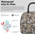 thumbnail image 3 of Insulated Lunch Bag for Women, Floral Print Oxford Fabric Lunch Box, Leakproof Thermal Cooler Tote for Work, School & Picnic, Camo, Camouflage Print, 3 of 5