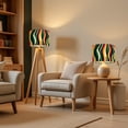 thumbnail image 6 of Lampshades 2 Pack seamless positive wavy lines colorful print for girls boys 13"x13"x10" Light Shade for Table Lamps Floor Lamp Shades Lampshade Replacement Easy Assembly, 6 of 8