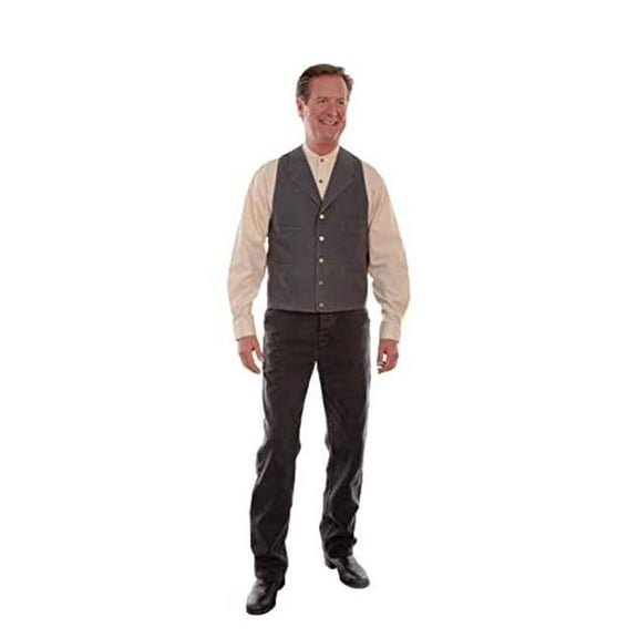Scully RW041-GUN-XXL Range-Wear Mens Canvas Vest, Gun Metal - 2XL