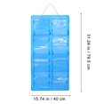 thumbnail image 2 of WEUVEB Bolsa De Almacenamiento Colgante Para Pared En Azul Con Múltiples Compartimentos Organizadores, 2 of 7