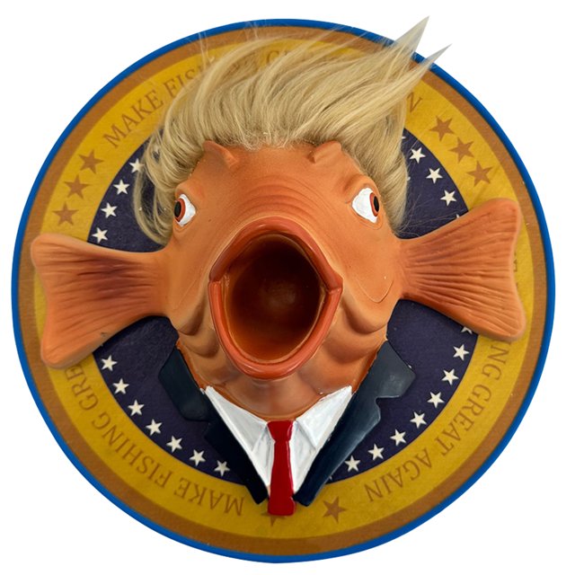Escritorio Salmón Trump Montaje en Pared Adorno Pez Parlante Trucha para El Y La Oficina