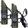 thumbnail image 1 of 2Pcs Outdoor 7-In-1 Whistle Emergency Whistle Portable Survival Whistle Multi-use Hiking Whistle, 1 of 7