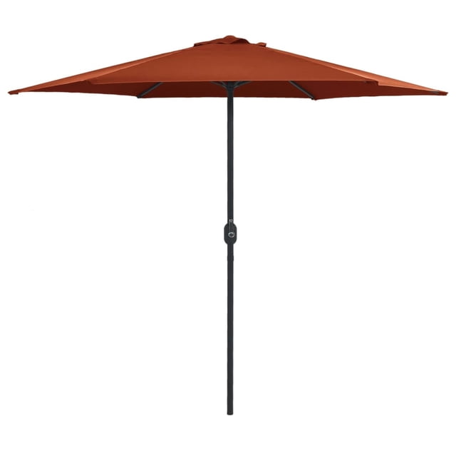 Parasol Exterior Casafoyer con Poste de Aluminio 270x246 cm Terracota
