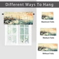 thumbnail image 6 of Coastal Lighthouse Window Curtain Valances Sunrise Blue Ocean Sailboat Nautical Privacy Decorative Rod Pocket Short Window Valance Curtains 54 by 18 in, 1 Panel, 6 of 6