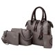 thumbnail image 3 of Set de Bolsos Mujer Baoblaze PU Gris 4 Piezas, 3 of 8