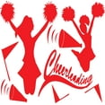 thumbnail image 3 of Cheerleading Picture Art - Girls Bed Room - Home Decor Sticker Vinyl Wall Decal, 3 of 4