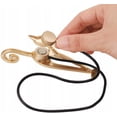 thumbnail image 4 of Pendentif Fixateur de rideau Kitty Aimant Paire de sangles de rideau Or, 4 of 5