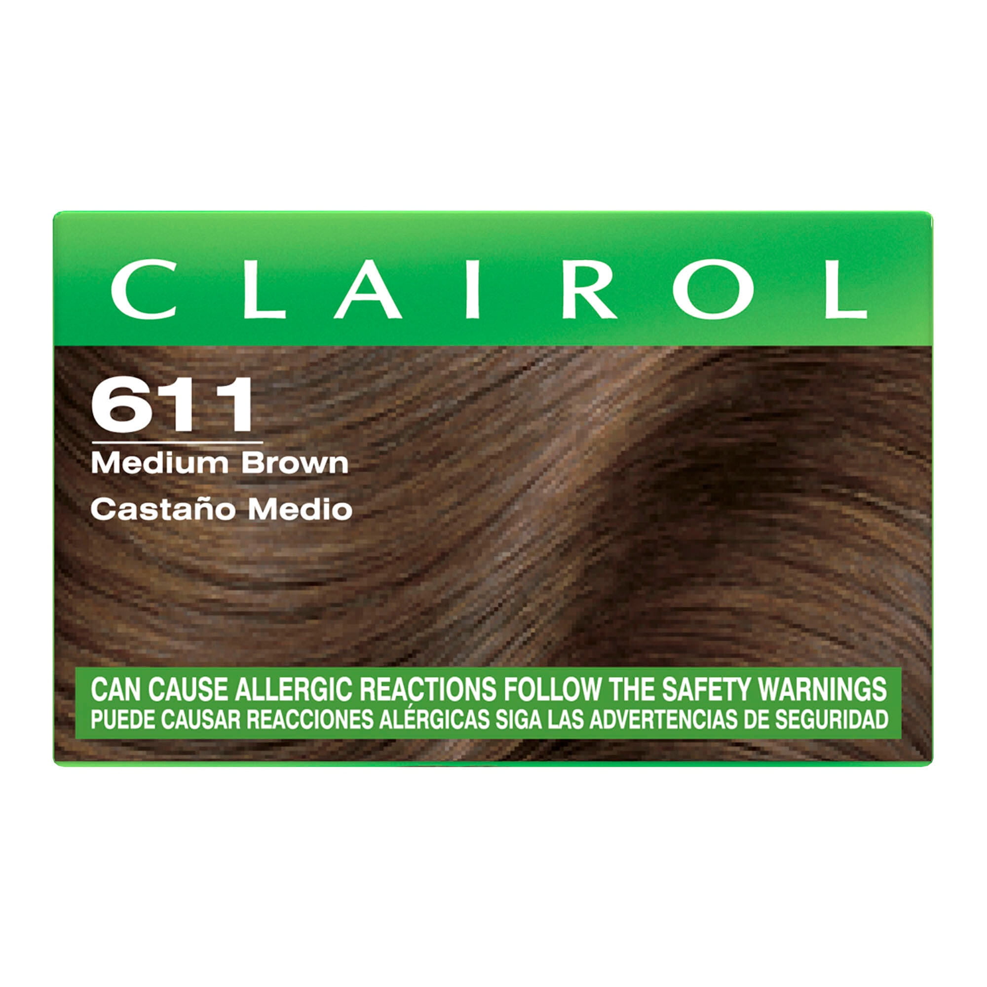 Clairol Balsam Color Long Lasting Permanent Hair Color Kit, 611 Medium Brown, 4 fl oz