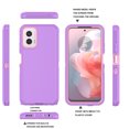thumbnail image 2 of Njjex Motorola Moto G Power 5G 2024 Cases,Sturdy Phone Case for Moto G Power 5G 2024 6.7",Full-Body Shockproof Protection Heavy Duty Hard Plastic & Shock Rubber Bumper 3-in-1 Case Cover - Purple, 2 of 6