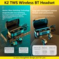 thumbnail image 4 of Matsuzay Auriculares intrauditivos compatibles con Bluetooth, auriculares ergonómicos con Control táctil y estuche de carga, accesorios para auriculares Cables de audio/vídeo Blanco, 4 of 8