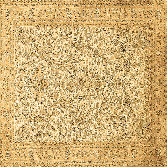 Ahgly Company Indoor Square Persian Brown Traditional Area Rugs, 4' Square