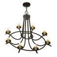 thumbnail image 5 of Meyda Tiffany 117861 Octavia 8 Light 38" Wide Taper Candle Style Chandelier - Chestnut, 5 of 5