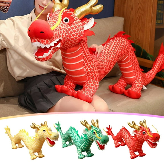 Viflosae Cute Stuffed Animals Educational Toys for Kids Toys for 7 Year Old Boy Boys Gifts Age 6-8 Doll Dragon Toy Doll Year Gift Decoration Year