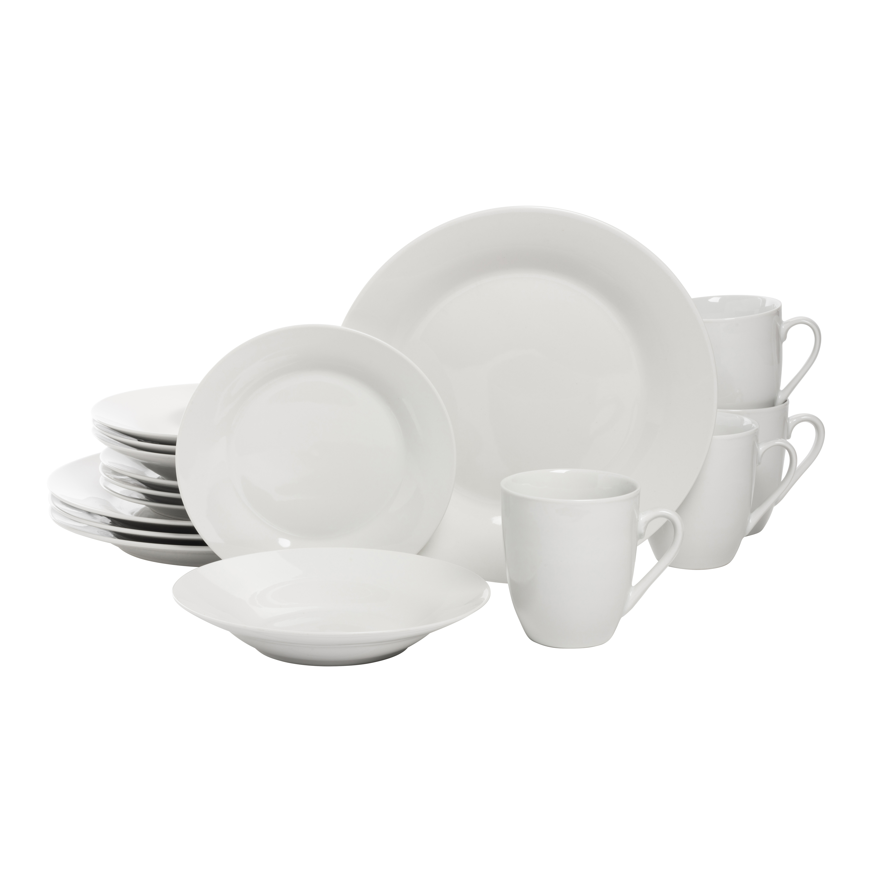 Ten Strawberry Street Simply White Dinnerware Set, 16-Piece photo 1