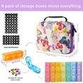 thumbnail image 3 of Monthly Vitamins Medication Supplements Organizer Bag, 31‑Day Pill Organizer, 3 Doses per Day, Includes a Pill Splitter and 7 Day Travel Pouch, 3 of 9