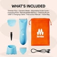 thumbnail image 5 of MERIDIAN Trimmer Plus with Charging Dock, Body Hair Trimmer for Men & Women, Below-the-Belt Groomer, Bikini Trimmer, Bonus Pouch, Sky, 5 of 9