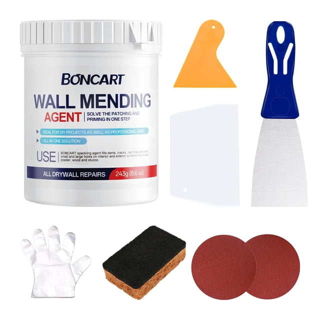 Kit de reparación de drywall Boncart de 243 g, herramienta todo en uno