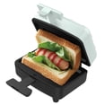 thumbnail image 2 of Xirurus Compact 300W Breakfast Sandwich Maker – Non‑Stick Plates, Locking Lid, Indicator Light, Dual‑Sided Heating, Portable Kitchen Appliance, 2 of 7