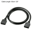 thumbnail image 2 of Uxcell 0.15ft 4 Pin  Female to Female RGB Splitter Cable for 5050 3528 LED Plastic Black 1pcs, 2 of 5