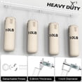 thumbnail image 3 of HEI! DEAR 1" Heavy-Duty Adjustable Double Curtain Rod Set 36-88" with White Ball Finials, 3 of 7