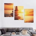 thumbnail image 4 of Nawypu Zen Wall Art Stone Sunrise Pictures Wall Decor Zen Decor Canvas Print Yoga Spa Meditation Painting Calming Home Decorations Artwork For Spiritual Room Office Living Room Bedroom Bathroom, 4 of 4