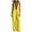 *Yellow, variant on VBVC Women's Sleeveless V-Neck Wide Leg Jumpsuit, Summer Zipper Palazzo Pants For Women, Ladies' Stand Collar Boho One Piece Outfit with Pockets,Beige,S-2XL