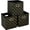 Black Gold, variant on Fabric Storage Bins Set of 3 with Handles, Foldable Cube Organizers for Closet and Home Storage, 11x11x11 Inches, Gray
