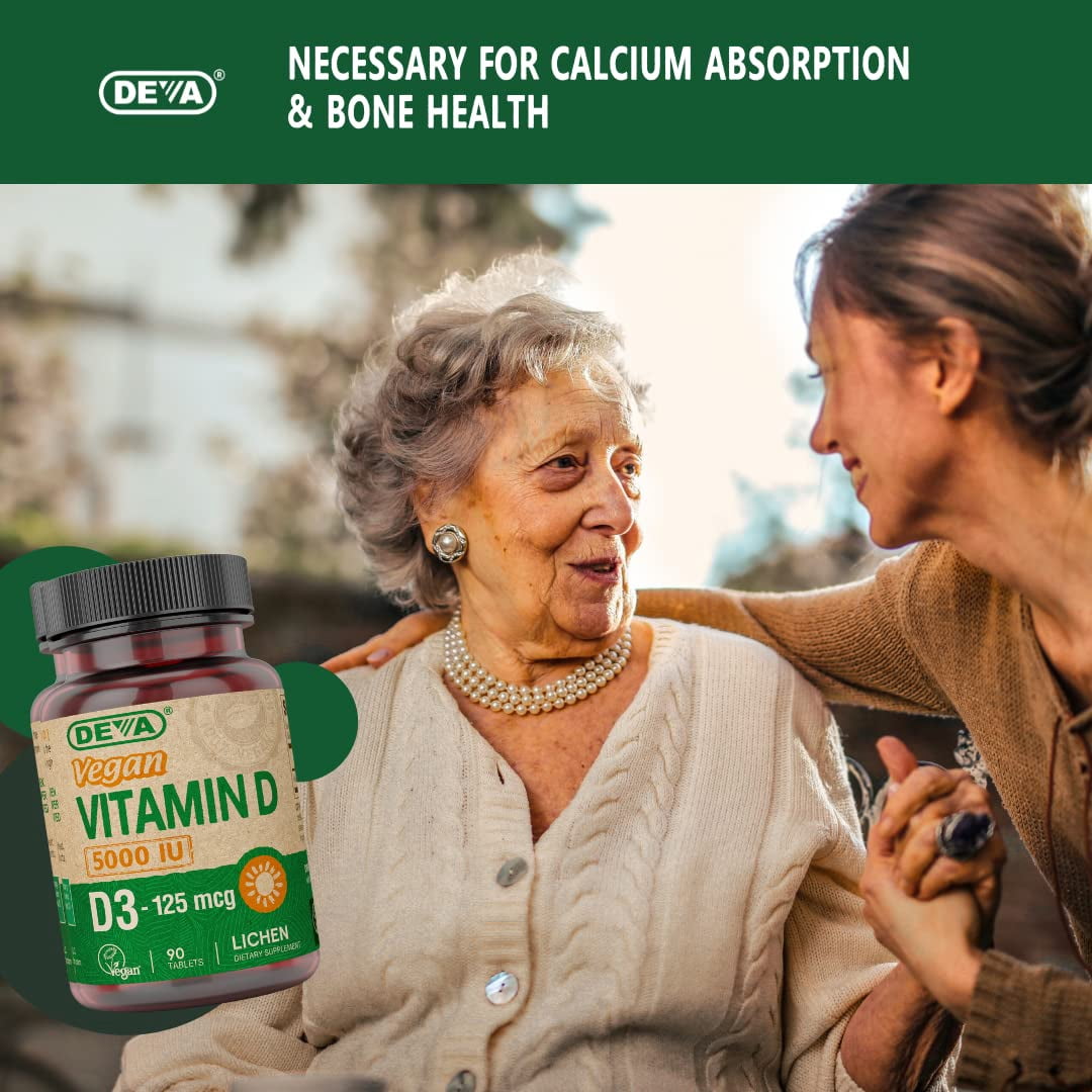Deva Vegan Vegan Vitamin D3 5000 IU 90 Tablet