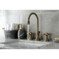 thumbnail image 6 of Kingston Brass KS2987AX 8 in. Widespread Bathroom Faucet, Brushed Brass, 6 of 6