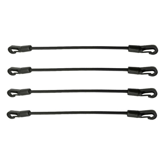 elásticas con ganchos, resistentes al viento y resistentes, con mosquetón para carritos, tiendas de campaña, coches, portabicicletas. Longitud 60cm