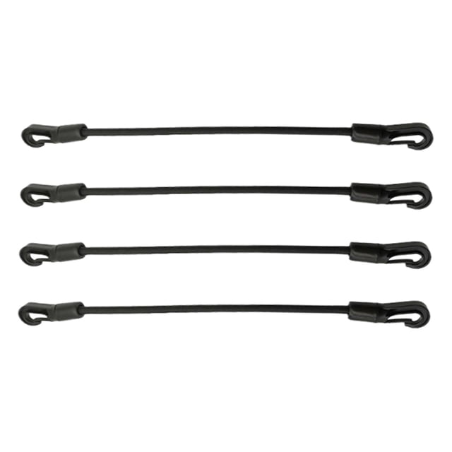 HILABEE 4 Pcs Cordons Élastiques avec Crochets Double Tête pour Bâches Remorques Extérieur Longueur 60cm
