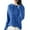Blue, variant on Hooded Knit Sweater Inner Wear Casual Plus Size&nbsp;Thermal Underwear&nbsp;Warm Top With Hood Base Layer For Women Beige,XXL