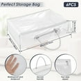 thumbnail image 3 of Miyuadkai 6 Pack Clear PVC Storage Bags, Reinforced Handle Zipper Organizer for Clothing Blankets, 3 of 7