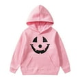 thumbnail image 1 of Wdgfv Chandail à Capuche Imprimé Graphique Halloween pour Garçons Veste Douce Confortable Tenue Décontractée pour Enfants Rose 5-6 Ans, 1 of 4