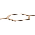 thumbnail image 6 of 81 7/8"W x 47 1/4"H x 3/8"T King Size Westmore Decorative Fretwork Wood Ceiling Panels, Hickory, 6 of 10