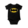 thumbnail image 1 of DC Comics Batman Symbol Black Baby Onesie, 1 of 2