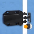 thumbnail image 3 of 2Pcs Self Rebound Magnetic Cabinet Lock With Screws Push Self Locking Feature Black, 3 of 7