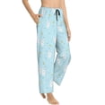 thumbnail image 2 of Naloa Cute Bunny Print Women’s Ultra-Soft Comfy Pajama Lounge Pants with Pockets & Drawstring, 2 of 8