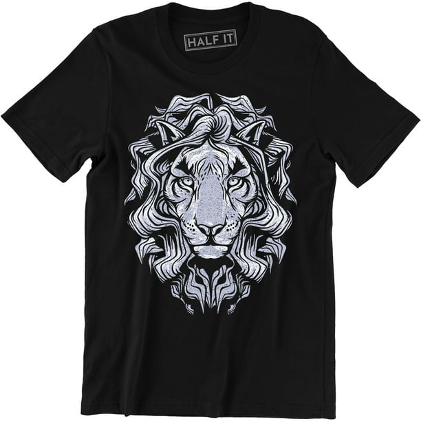 Stylish Animal Photographic Lion Face Design Big Cat King Jungle Men T-Shirt Stylish Animal Photographic Lion Face Design Big Cat King Jungle Men T-Shirt
