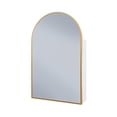 thumbnail image 6 of Porte 20 x 30 Arched Recessed/Wall Mount Medicine Cabinet with Mirror in Gold, 6 of 8