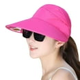 thumbnail image 1 of Women Cap Leaf Print Sun Protection Lightweight Good-looking Women Sun Hat for Running, 1 of 10
