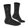 thumbnail image 2 of Goofa Spider Web Black Printed Men's Crew Socks, Soft Durable Breathable Moisture-Wicking with Odor Control Cotton socks, 2 of 9