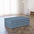 thumbnail image 3 of Abstract Foldable Mattress, Vintage Optical Illusion, 78.7" x 47.2", Azure Blue and Cadet Blue, by Ambesonne, 3 of 6