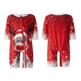 thumbnail image 4 of Mom XXL Pijamas navideños para regalo familiar Conjunto de ropa de dormir navideña de manga larga, 4 of 5