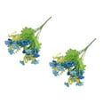 thumbnail image 1 of Injueey 2 unids/set flores falsas no tóxicas para decoración del hogar DIY y ramo de boda-bajo mantenimiento Flores artificiales Profundo+Azul Claro, 1 of 6